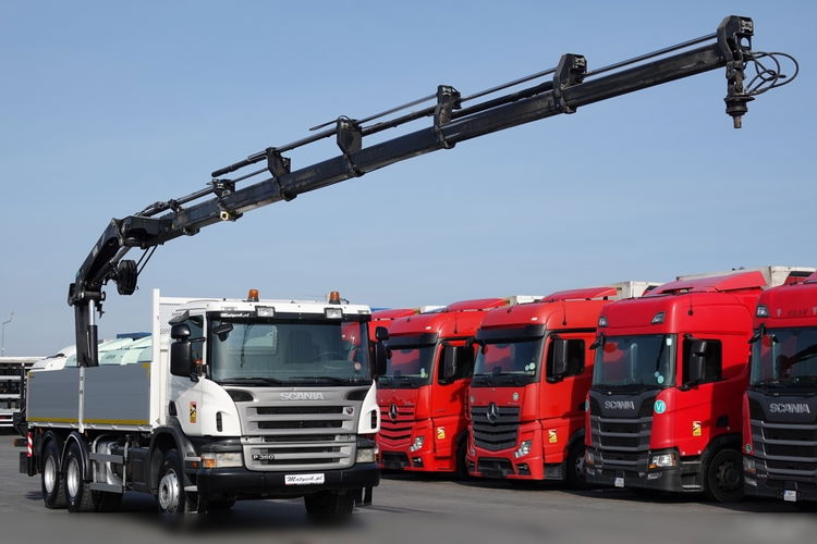 Scania P 360 / 6X4 / SKRZYNIOWY 6.20 + HDS HIAB 211 E-6 HIDUO / UDŹWIG 7100KG / MAX WYSÓW 16.5 M / STEROWANIE RADIOWE  zdjęcie 8