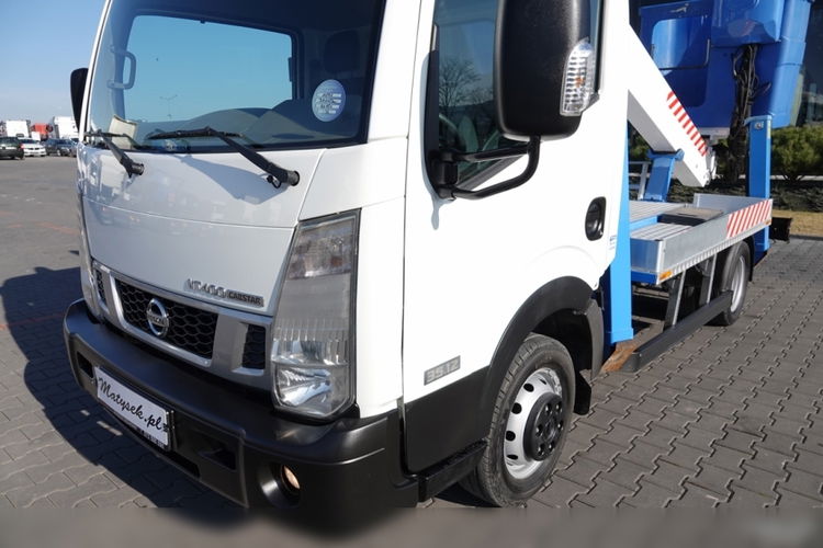 Nissan CABSTAR NT 400 /  WZWYŻKA 18 METRÓW / PODNOŚNIK KOSZOWY SOCAGE T318 / KOSZ 2 OSOBOWY - 225 kg / PO KONTRAKCIE SERWISOWYM  zdjęcie 27
