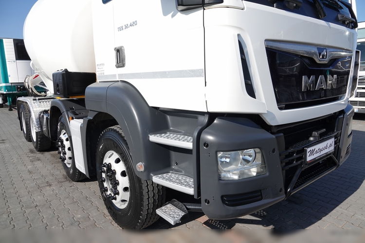 MAN TGS 32.420 / 8x4 / BETONOMIESZARKA IMER  / GRUSZKA 9M3 / 2018 ROK  zdjęcie 9