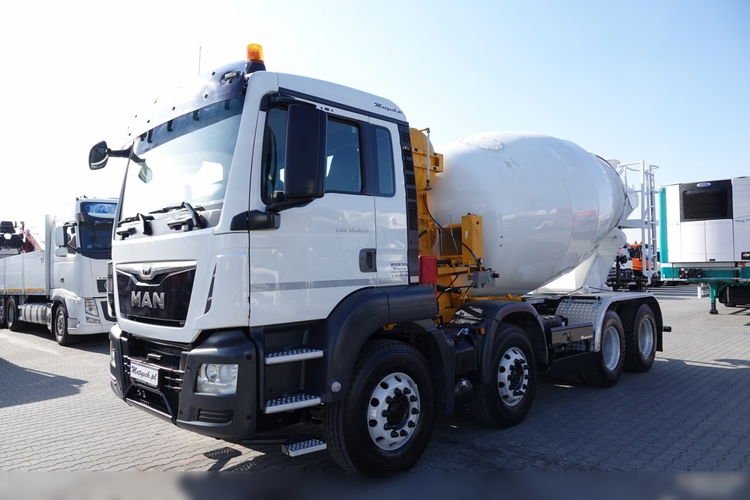 MAN TGS 32.420 / 8x4 / BETONOMIESZARKA IMER  / GRUSZKA 9M3 / 2018 ROK  zdjęcie 2