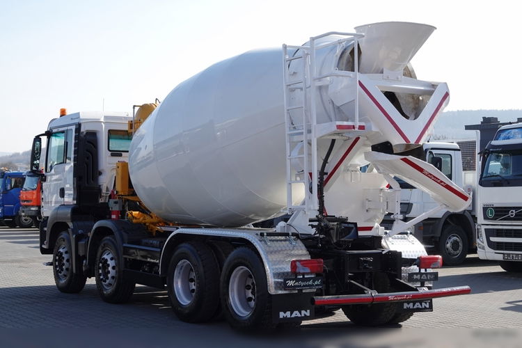 MAN TGS 32.420 / 8x4 / BETONOMIESZARKA IMER  / GRUSZKA 9M3 / 2018 ROK  zdjęcie 4
