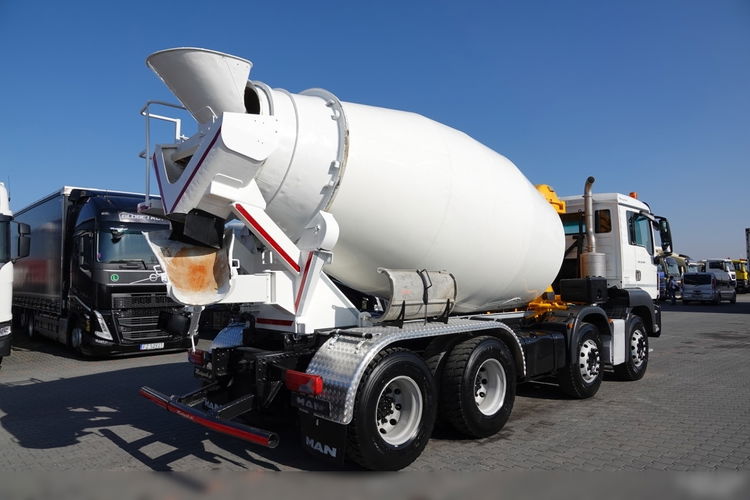 MAN TGS 32.420 / 8x4 / BETONOMIESZARKA IMER  / GRUSZKA 9M3 / 2018 ROK  zdjęcie 5