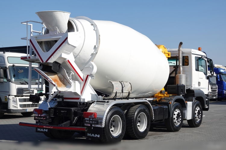 MAN TGS 32.420 / 8x4 / BETONOMIESZARKA IMER  / GRUSZKA 9M3 / 2018 ROK  zdjęcie 6