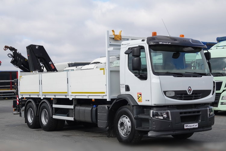 Renault LANDER 380 / 6X4 / SKRZYNIOWY 6.8 M + HDS HIAB 188 HIDUO / UDŹWIG 4900KG / STEROWANIE RADIOWE zdjęcie 10