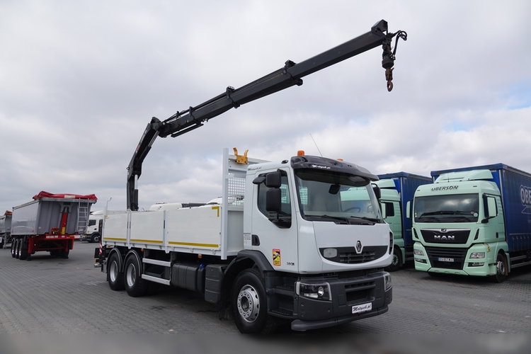 Renault LANDER 380 / 6X4 / SKRZYNIOWY 6.8 M + HDS HIAB 188 HIDUO / UDŹWIG 4900KG / STEROWANIE RADIOWE zdjęcie 4