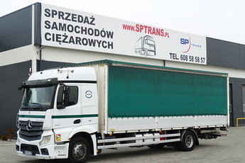 Mercedes ACTROS 1833 Burto Plandeka Zsuwany Dach Sprowadzony EURO 6 Książka Serwisowa , Kabina Stream Space