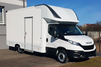 Iveco Daily KONTENER NISKOPODŁOGOWY 4.43x2.23x2.42 SKLEP BAR FOODTRUCK KAMPER AC