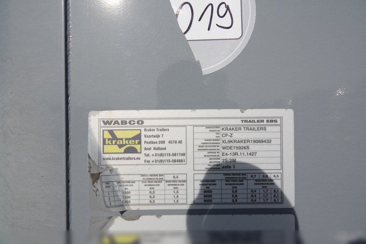 KRAKER / WALKING FLOOR / RUCHOMA PODŁOGA / 92 M3 / OŚ PODNOSZONA / WAGA 7300KG  zdjęcie 28