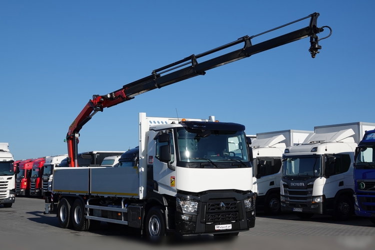 Renault C 380 / 6X4 / SKRZYNIOWY 6.7 M / + HDS PALFINGER PK 18002-EH C / MAX UDŹWIG 5850 KG / WYSÓW 12.5M / STEROWANIE RADIOWE zdjęcie 8