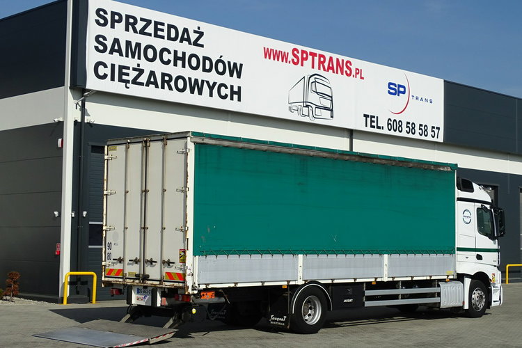 Mercedes ACTROS 1833 Plandeka Z zsuwanymi Bokami Buty EURO 6 KLIMA , Blokada Mostu , Książka Serwisowa , Kabina Stream Space zdjęcie 3