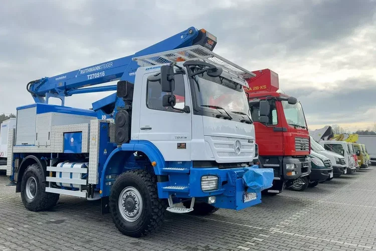 Mercedes AXOR 1829 4x4 Zwyżka RUTHAMNN STEIGER T270S16 Podnośnik Koszowy zdjęcie 1