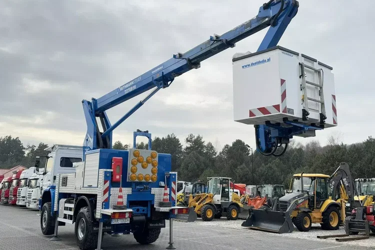 Mercedes AXOR 1829 4x4 Zwyżka RUTHAMNN STEIGER T270S16 Podnośnik Koszowy zdjęcie 23