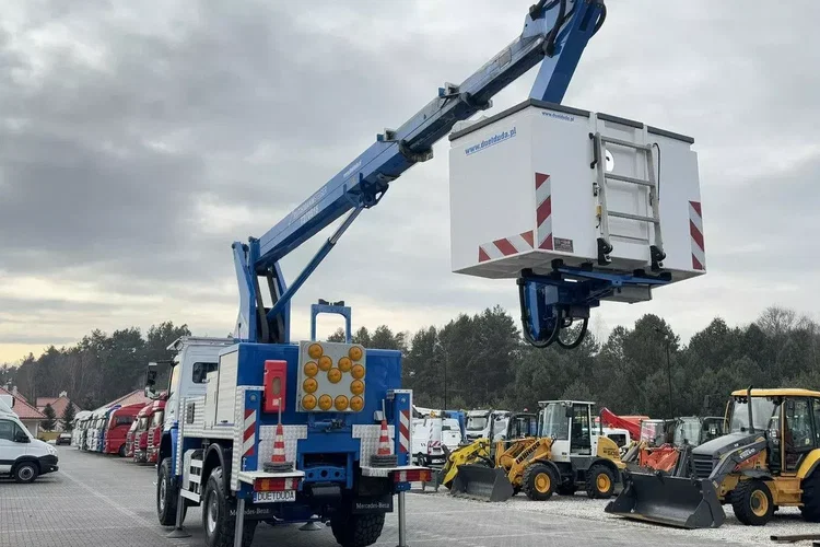 Mercedes AXOR 1829 4x4 Zwyżka RUTHAMNN STEIGER T270S16 Podnośnik Koszowy zdjęcie 25