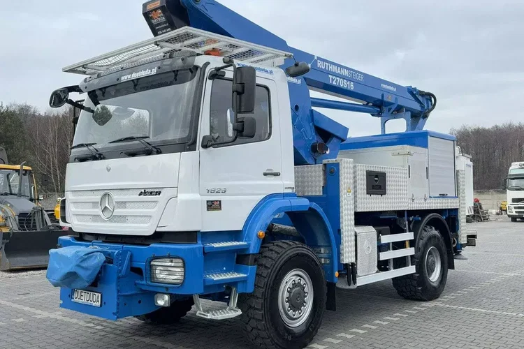 Mercedes AXOR 1829 4x4 Zwyżka RUTHAMNN STEIGER T270S16 Podnośnik Koszowy zdjęcie 5