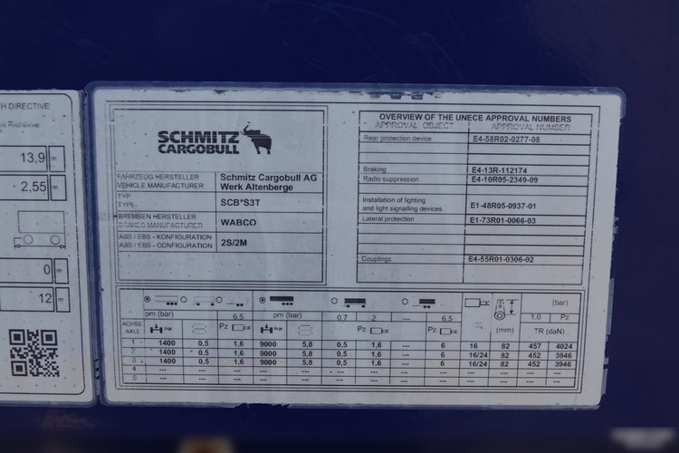 Schmitz / FIRANKA / STANDARD / OPONY 100% / MAŁO UŻYWANA zdjęcie 26