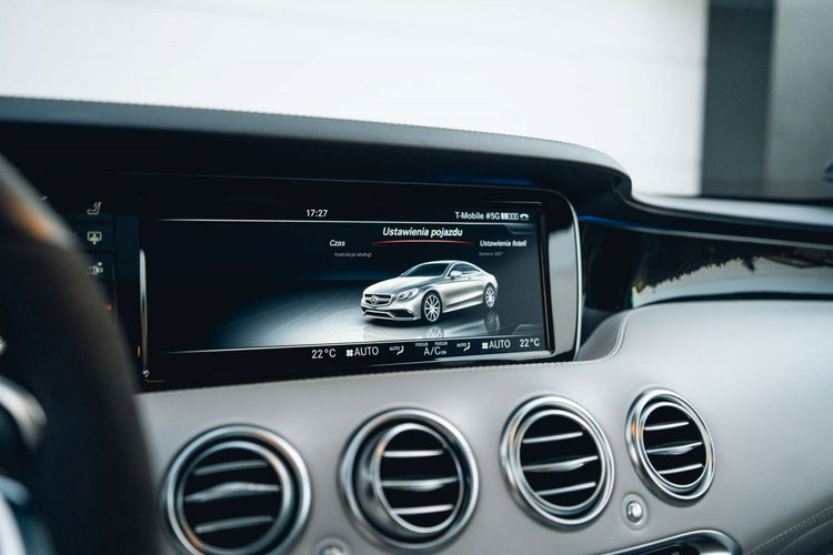 Mercedes S 63 AMG COUPE / S63 AMG / 4MATIC / 585KM / SALON PL / BEZWYPADKOWY / 23% / 1WŁ zdjęcie 34