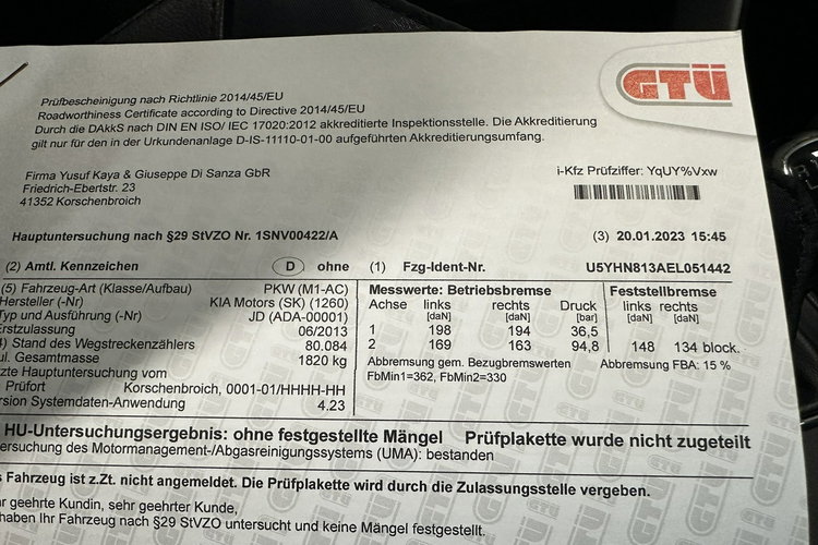 Cee'd Kia Ceed Kombi 1.6 Benz 135KM 109 Tys Zadbana REJ PL Gwarancja zdjęcie 19