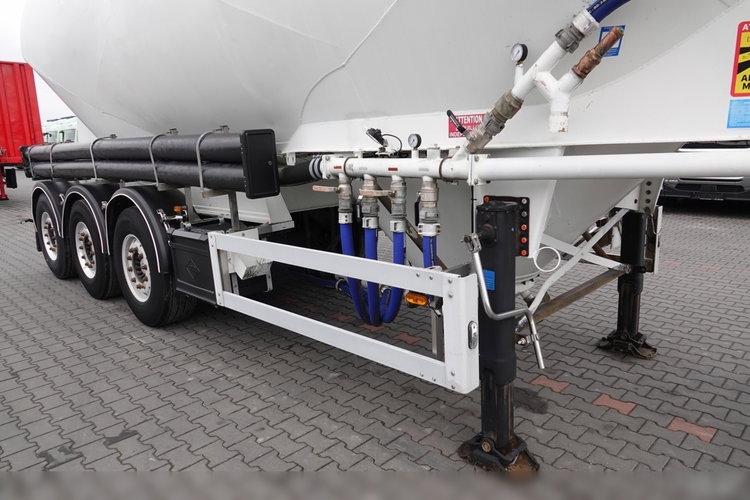 Feldbinder / CEMENTONACZEPA / 2 KOMORY / 37 000 L / SILOS / DO MATERIAŁÓW SYPKICH / OŚ PODNOSZONA / SAF / ALUFELGI zdjęcie 9