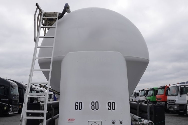 Feldbinder / CEMENTONACZEPA / 2 KOMORY / 37 000 L / SILOS / DO MATERIAŁÓW SYPKICH / OŚ PODNOSZONA / SAF / ALUFELGI zdjęcie 12