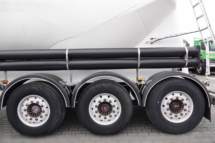 Feldbinder / CEMENTONACZEPA / 2 KOMORY / 37 000 L / SILOS / DO MATERIAŁÓW SYPKICH / OŚ PODNOSZONA / SAF / ALUFELGI zdjęcie 22