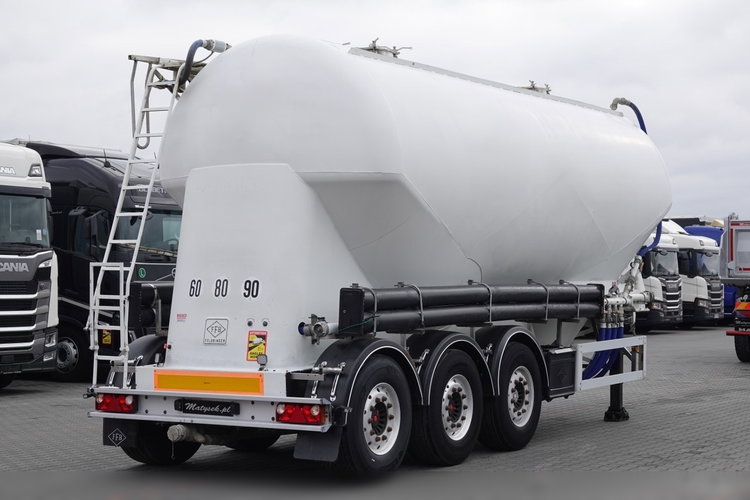 Feldbinder / CEMENTONACZEPA / 2 KOMORY / 37 000 L / SILOS / DO MATERIAŁÓW SYPKICH / OŚ PODNOSZONA / SAF / ALUFELGI zdjęcie 6