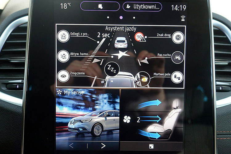 Renault Espace InitialeParis 7osób MATRIX EL.Dach GWAR. 1wł Kraj Bezwyp 4CONTROL F23% 4x2 zdjęcie 26