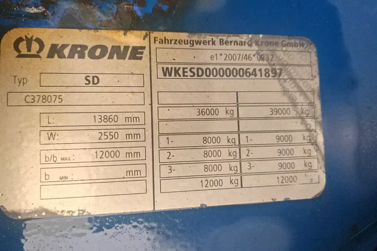 Krone SD IZOTERMA zdjęcie 21