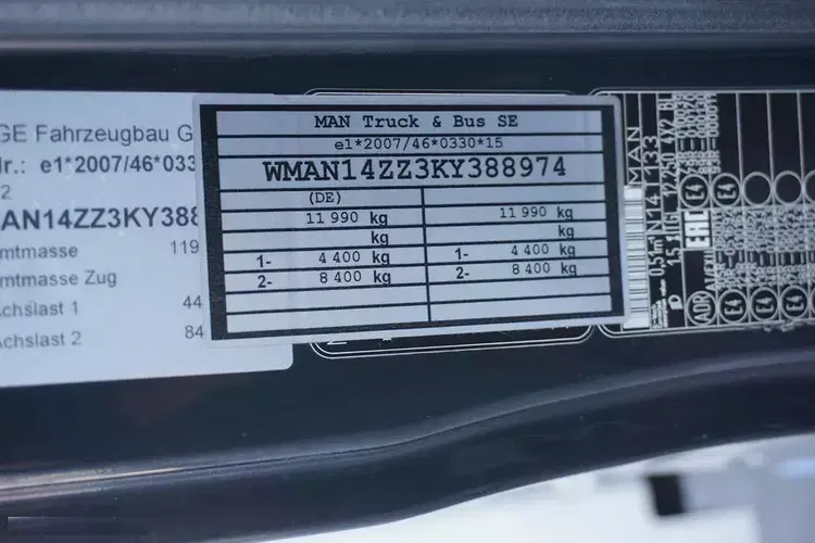 MAN TGL / 12.250 / ACC / E 6 / KONTENER + WINDA / 17 PALET zdjęcie 11
