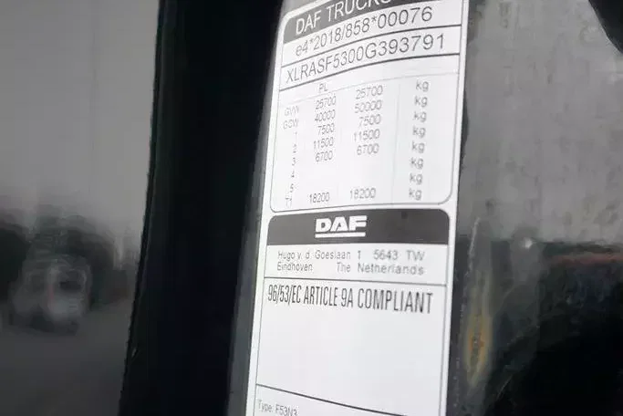 DAF XG / 480 / ACC / EURO 6 / ZESTAW PRZEJAZDOWY 120 M3 zdjęcie 10