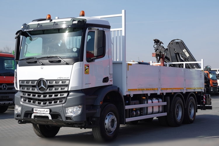 Mercedes AROCS 2643 / 6x4 / SKRZYNIOWY- 6.8 m / + HDS HIAB 144 wysów: 13 m / EURO 6 / STEROWANIE RADIOWE / ROTATOR zdjęcie 10