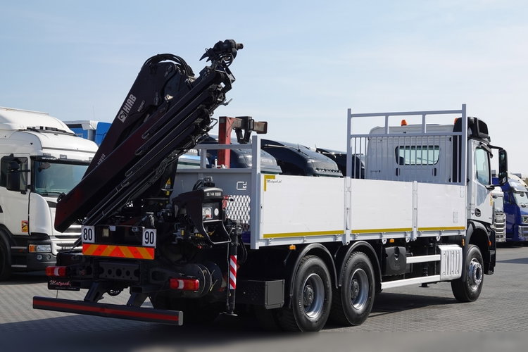 Mercedes AROCS 2643 / 6x4 / SKRZYNIOWY- 6.8 m / + HDS HIAB 144 wysów: 13 m / EURO 6 / STEROWANIE RADIOWE / ROTATOR zdjęcie 15