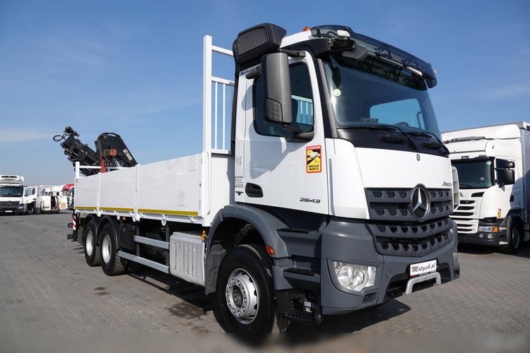 Mercedes AROCS 2643 / 6x4 / SKRZYNIOWY- 6.8 m / + HDS HIAB 144 wysów: 13 m / EURO 6 / STEROWANIE RADIOWE / ROTATOR zdjęcie 16