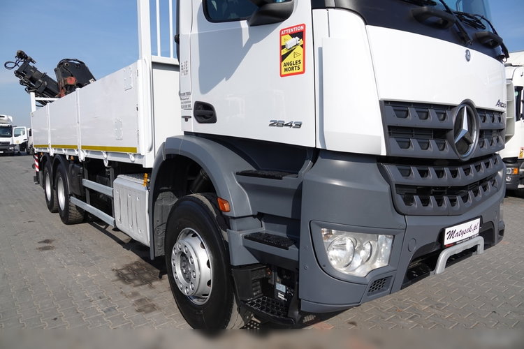 Mercedes AROCS 2643 / 6x4 / SKRZYNIOWY- 6.8 m / + HDS HIAB 144 wysów: 13 m / EURO 6 / STEROWANIE RADIOWE / ROTATOR zdjęcie 18