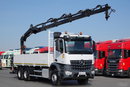 Mercedes AROCS 2643 / 6x4 / SKRZYNIOWY- 6.8 m / + HDS HIAB 144 wysów: 13 m / EURO 6 / STEROWANIE RADIOWE / ROTATOR zdjęcie 1
