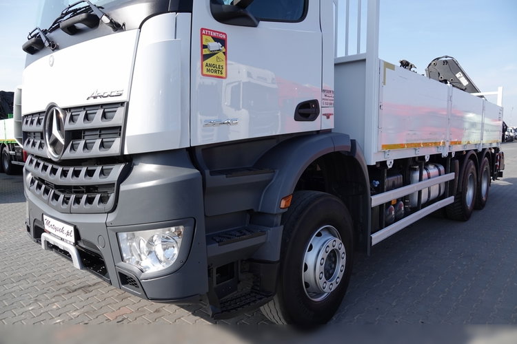 Mercedes AROCS 2643 / 6x4 / SKRZYNIOWY- 6.8 m / + HDS HIAB 144 wysów: 13 m / EURO 6 / STEROWANIE RADIOWE / ROTATOR zdjęcie 19