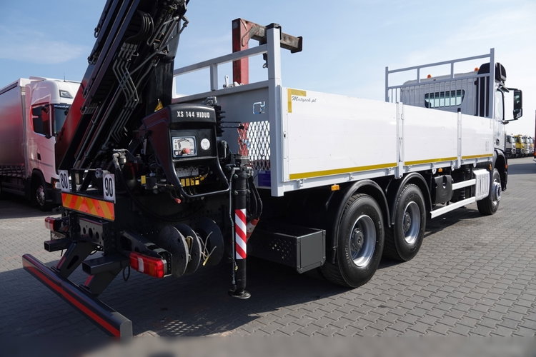 Mercedes AROCS 2643 / 6x4 / SKRZYNIOWY- 6.8 m / + HDS HIAB 144 wysów: 13 m / EURO 6 / STEROWANIE RADIOWE / ROTATOR zdjęcie 23