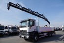Mercedes AROCS 2643 / 6x4 / SKRZYNIOWY- 6.8 m / + HDS HIAB 144 wysów: 13 m / EURO 6 / STEROWANIE RADIOWE / ROTATOR zdjęcie 3