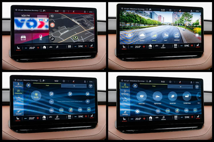 Skoda Enyaq 80 Maxx 204KM Aktywny temp. K.cof Podgrz.f kier szyba Salon PL VAT23% zdjęcie 23