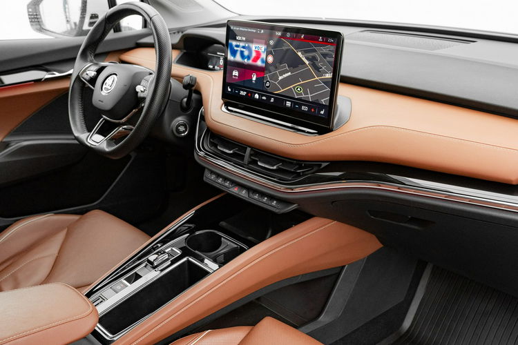 Skoda Enyaq 80 Maxx 204KM Aktywny temp. K.cof Podgrz.f kier szyba Salon PL VAT23% zdjęcie 38