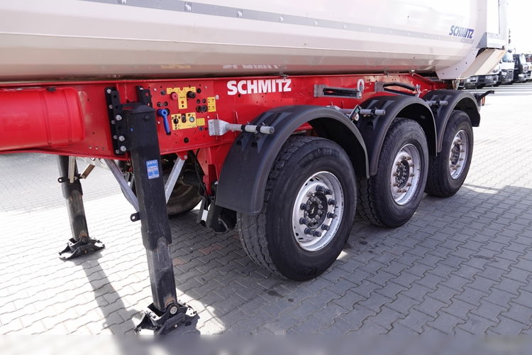 Schmitz WYWROTKA 28 m3 / STALOWA / AUTOMATYCZNIE ZSUWANY DACH /HYDROKLAPA / RYNNA WANNA HP / OŚ PODNOSZONA zdjęcie 10