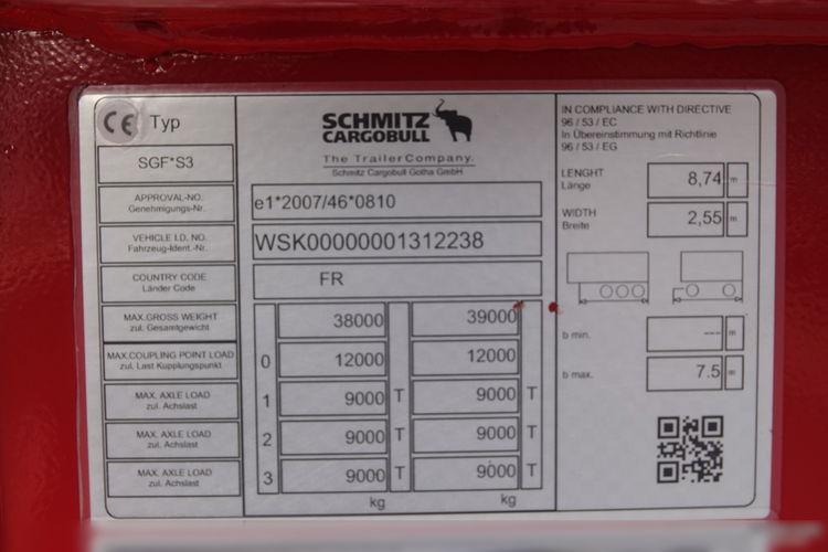 Schmitz WYWROTKA 28 m3 / STALOWA / AUTOMATYCZNIE ZSUWANY DACH /HYDROKLAPA / RYNNA WANNA HP / OŚ PODNOSZONA zdjęcie 22