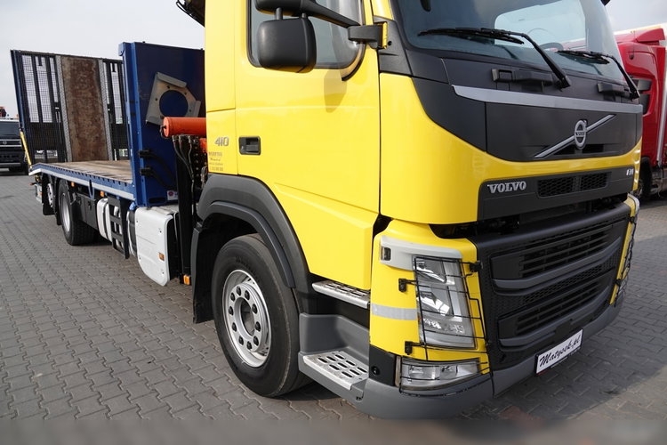 Volvo FM 410 / 6x2 / LAWETA + HDS PALFINGER PK 18500 / OŚ PODNOSZONA  / NAJAZDY HYDRAULICZNE / WCIĄGARKA / EURO 6  zdjęcie 19