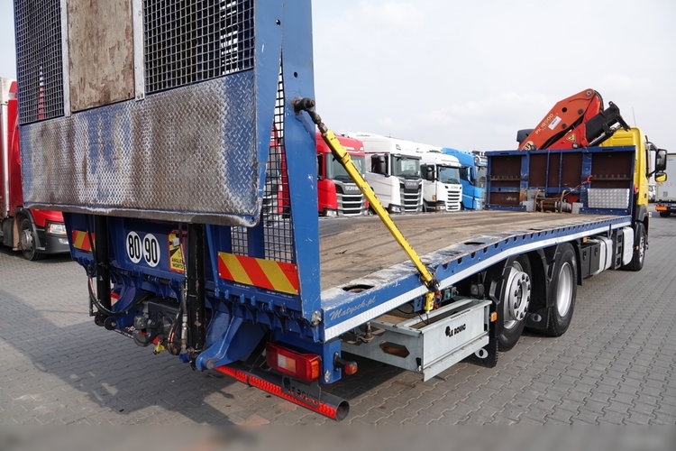 Volvo FM 410 / 6x2 / LAWETA + HDS PALFINGER PK 18500 / OŚ PODNOSZONA  / NAJAZDY HYDRAULICZNE / WCIĄGARKA / EURO 6  zdjęcie 24