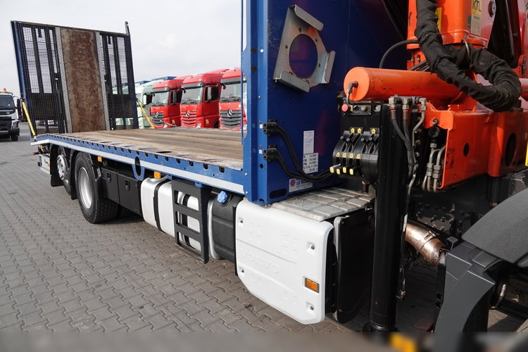 Volvo FM 410 / 6x2 / LAWETA + HDS PALFINGER PK 18500 / OŚ PODNOSZONA  / NAJAZDY HYDRAULICZNE / WCIĄGARKA / EURO 6  zdjęcie 25