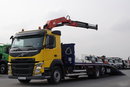 Volvo FM 410 / 6x2 / LAWETA + HDS PALFINGER PK 18500 / OŚ PODNOSZONA  / NAJAZDY HYDRAULICZNE / WCIĄGARKA / EURO 6  zdjęcie 3
