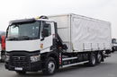 Renault C 380 / 6x2 / SKRZYNIOWY / HDS HIAB 138 B-3 WYSÓW 10, 5 M / ROTATOR / STEROWANIE RADIOWE / + WINDA ZAŁADOWCZA / ZABUDOWA FIRANKA ZSUWANA / EURO 6 zdjęcie 12