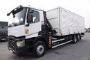 Renault C 380 / 6x2 / SKRZYNIOWY / HDS HIAB 138 B-3 WYSÓW 10, 5 M / ROTATOR / STEROWANIE RADIOWE / + WINDA ZAŁADOWCZA / ZABUDOWA FIRANKA ZSUWANA / EURO 6 zdjęcie 13
