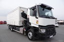 Renault C 380 / 6x2 / SKRZYNIOWY / HDS HIAB 138 B-3 WYSÓW 10, 5 M / ROTATOR / STEROWANIE RADIOWE / + WINDA ZAŁADOWCZA / ZABUDOWA FIRANKA ZSUWANA / EURO 6 zdjęcie 18