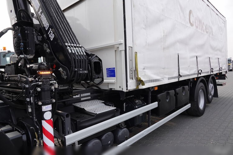 Renault C 380 / 6x2 / SKRZYNIOWY / HDS HIAB 138 B-3 WYSÓW 10, 5 M / ROTATOR / STEROWANIE RADIOWE / + WINDA ZAŁADOWCZA / ZABUDOWA FIRANKA ZSUWANA / EURO 6 zdjęcie 22
