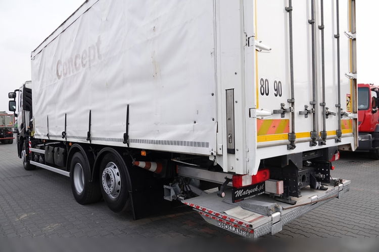 Renault C 380 / 6x2 / SKRZYNIOWY / HDS HIAB 138 B-3 WYSÓW 10, 5 M / ROTATOR / STEROWANIE RADIOWE / + WINDA ZAŁADOWCZA / ZABUDOWA FIRANKA ZSUWANA / EURO 6 zdjęcie 24